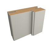 _ДЕТАЛЬ КОРОБА ТЕЛЕСКОПИЧЕСКАЯ Эмаль ПП 80х30х2070 серый с уплотнителем