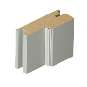 ДЕТАЛЬ КОРОБА КОМПЛАНАРНАЯ Эмаль ПП 77х32х2070 серый с уплотнителем 