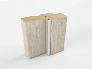 Деталь короба прямая EcoTex 70х26х2070 акация кремовая с уплотнителем 